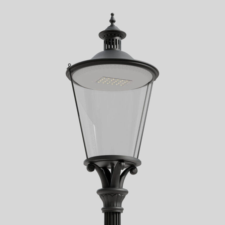 Farol de jardín B7, con luminaria clásica Libra