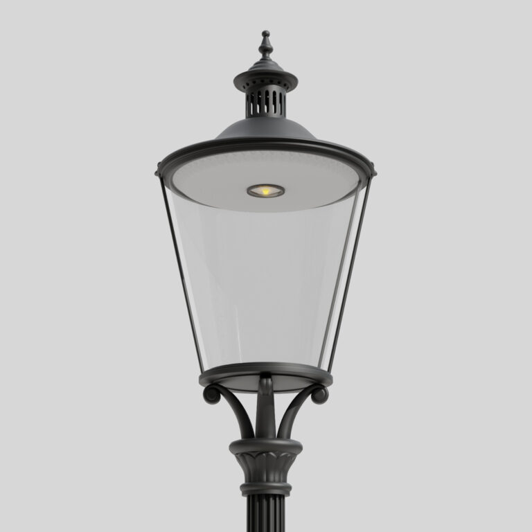 Farol de jardín B7/P, con luminaria clásica Libra