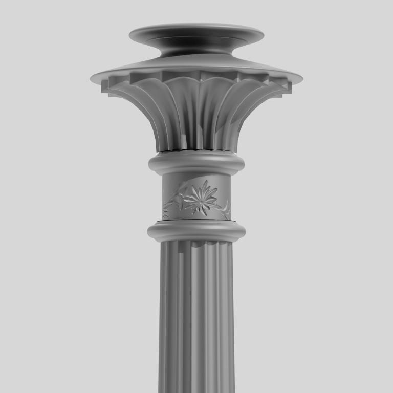 Lanterns pole MRX partial view