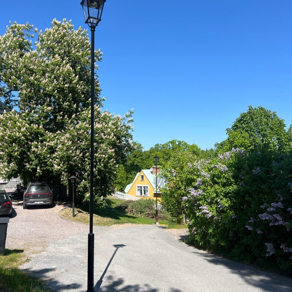 Luminaria Classic 02 Luna A, pilar Echo foto tomada en Estocolmo, Suecia